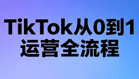 绿洲·TikTok从0到1运营全流程(更新7月)-项目汇