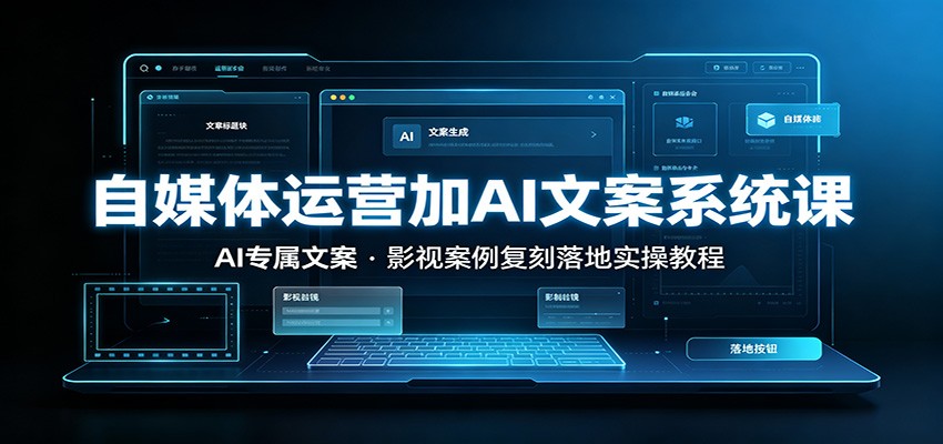 自媒体运营加AI文案系统课：：AI专属文案，影视案例复刻落地实操教程-项目汇