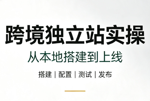 跨境独立站实操：从本地搭建到上线-项目汇