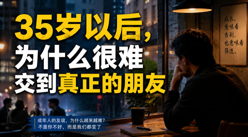 付费文章:35岁以后,为什么很难交到真正的朋友-项目汇