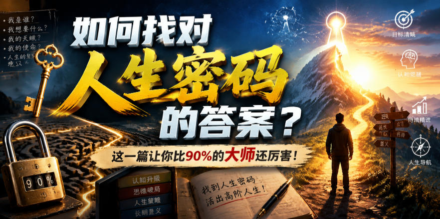 付费文章:如何找对人生密码的答案?这一篇让你比90%的大师还厉害!-项目汇