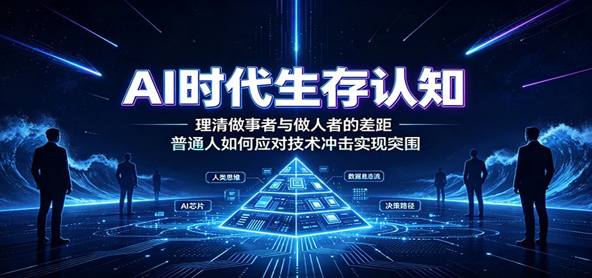 AI时代生存认知:理清做事者与做人者的差距,普通人如何应对技术冲击实现突围-项目汇