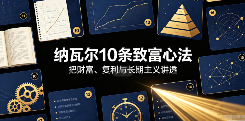 付费文章:纳瓦尔10条致富心法-项目汇