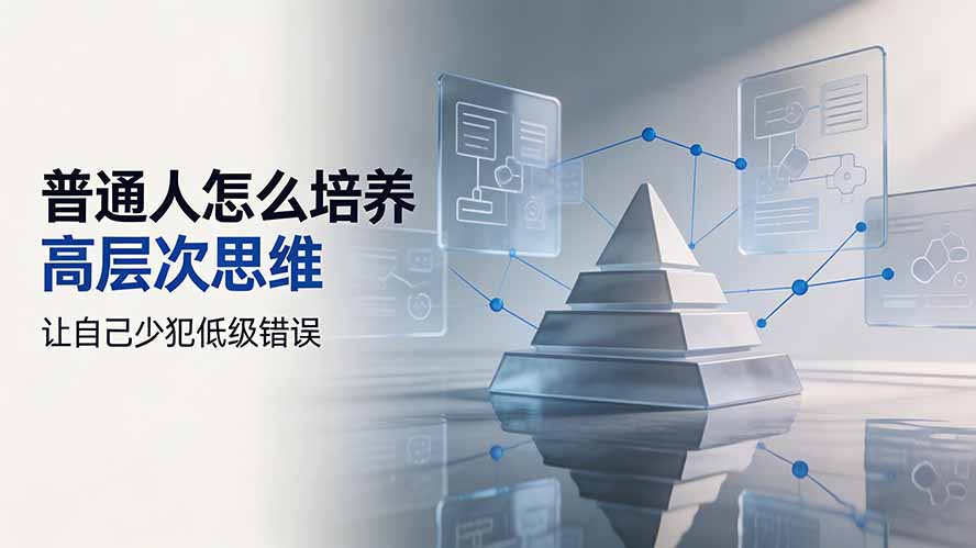付费文章:普通人怎么培养高层次思维,让自己少犯低级错误-项目汇