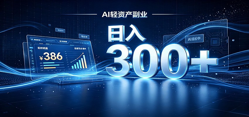 2026 AI轻资产风口,Token中转站小白可入局,日入300+-项目汇