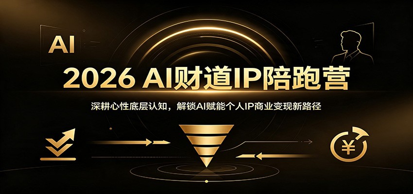 2026 AI财道IP陪跑营：深耕心性底层认知，解锁AI赋能个人IP商业变现新路径-项目汇