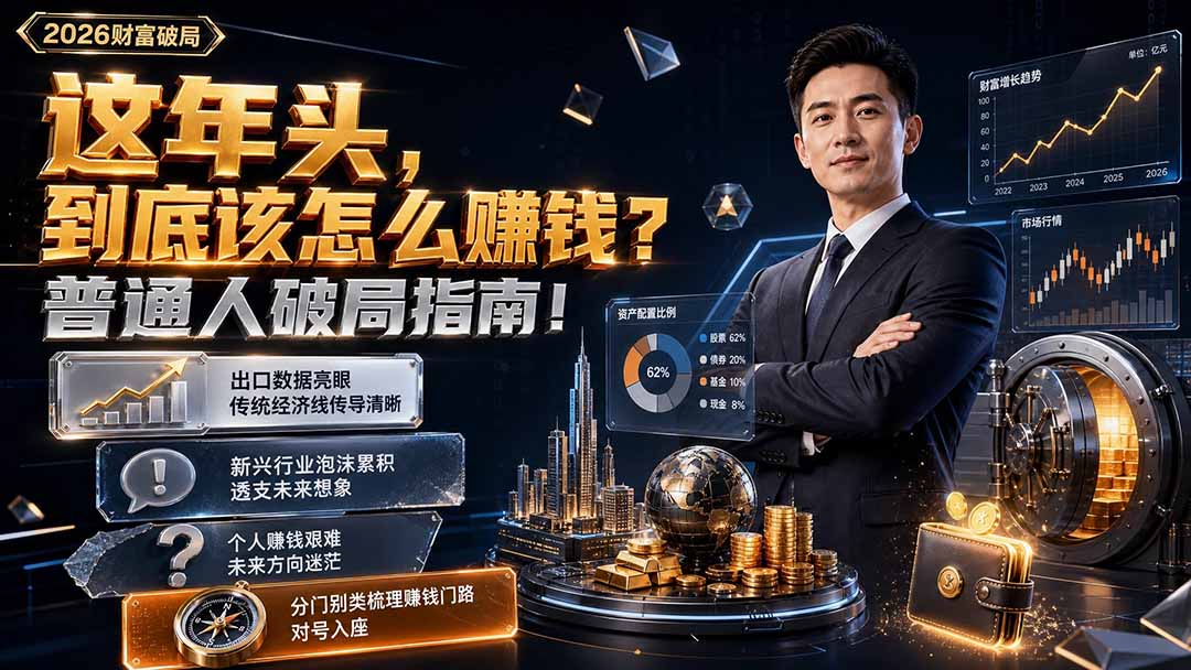 付费文章：这年头，到底该怎么赚钱？普通人破局指南！-项目汇