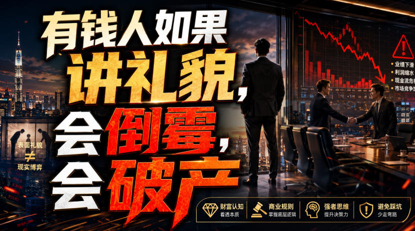 付费文章：有钱人如果讲礼貌，会倒霉，会破产-项目汇