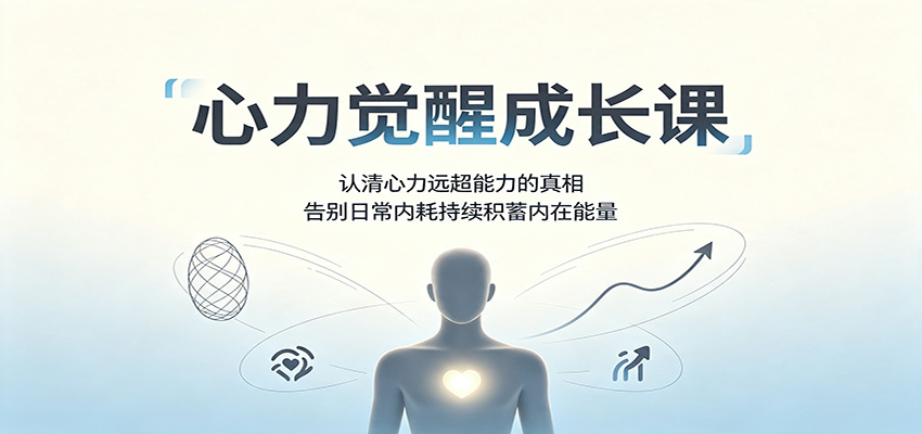心力觉醒成长课:认清心力远超能力的真相,告别日常内耗持续积蓄内在能量-项目汇