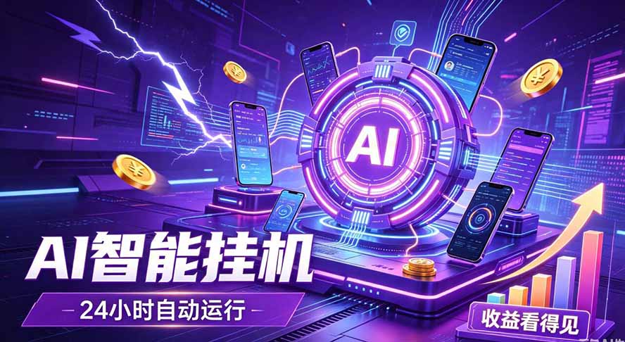 AI智能广告挂机,躺赚新模式 设备托管运行,解放双手持续变现-项目汇