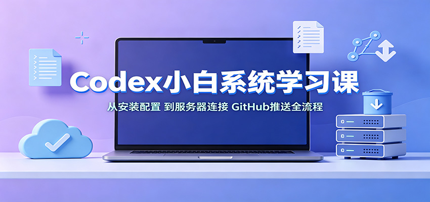 Codex小白系统学习课：小从安装配置，到服务器连接、GitHub推送全流程-项目汇
