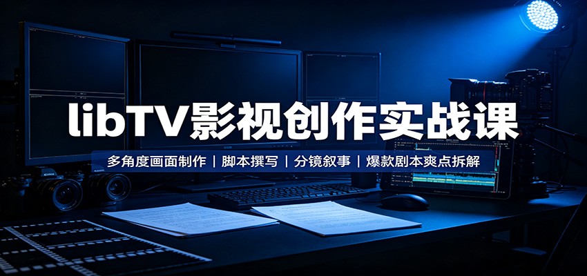 libTV影视创作实战课：多角度画面制作，脚本撰写，分镜叙事，爆款剧本爽点拆解-项目汇