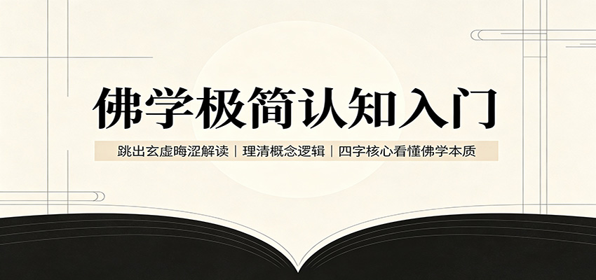 佛学极简认知入门:跳出玄虚晦涩解读,理清概念逻辑,四字核心看懂佛学本质-项目汇