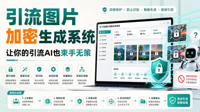 引流图片加密生成系统，让你的引流AI也束手无策-项目汇