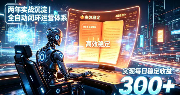 两年实战沉淀|全自动闭环运营体系,实现每日稳定收益300+【揭秘】-项目汇