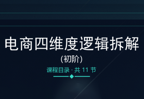 老木老师·电商四维度逻辑拆解(初阶)-项目汇
