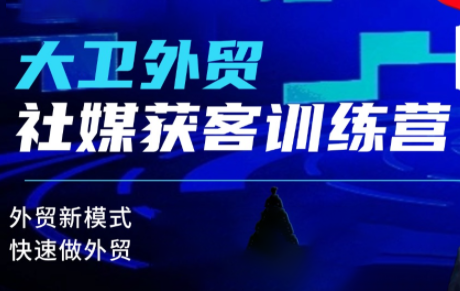 大卫老师·外贸社媒获客独家训练营(更新8月)-项目汇