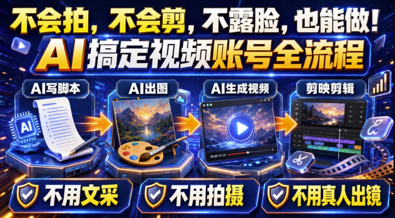 AI短视频起号实战项目，用AI做视频起号，45天涨粉12W，一条广告8.5k，广告接到手软，引流、变现两不误！-项目汇