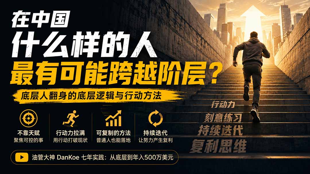 付费文章：在中国什么样的人最有可能跨越阶层？底层人翻身的方法！-项目汇