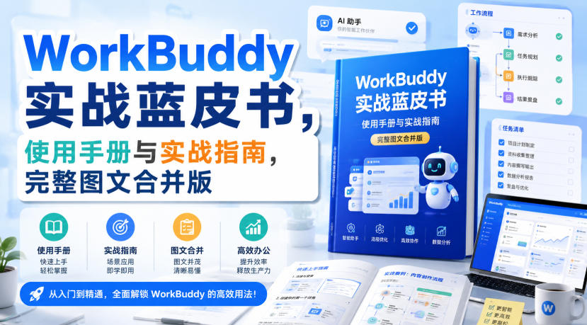 WorkBuddy实战蓝皮书，使用手册与实战指南，完整图文合并版-项目汇
